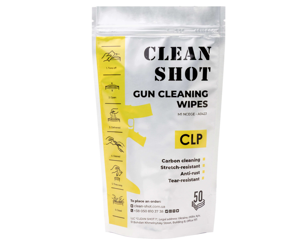 Серветки з CLP-мастилом (Clean, Lubricate, Protect)